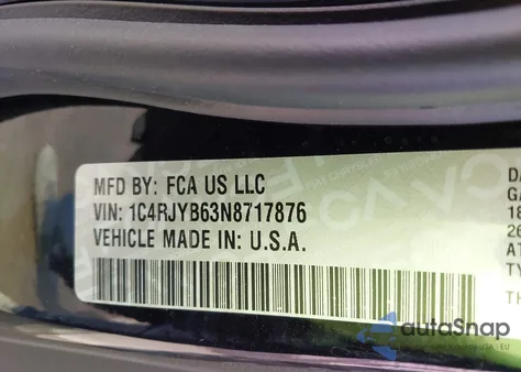 2022 Jeep Grand Cherokee 4Xe Limited 4X4 из США, поврежденный, VIN 1C4RJYB63N8717876